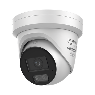 HIKVISION - [Dual Light + ColorVu 3.0 + HikAI] Turret IP 8 Megapixel / Lente 2.8 mm / 30 mts IR + Luz Blanca / 2 Microfonos Integrados / Exterior IP67 / Estrobo Luz Blanca / WDR 130 dB / ACUSENSE 3.0 / Metal / NEMA 4X / ACUSEARCH