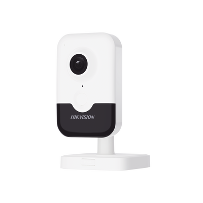 HIKVISION - Cubo IP de 2 Megapixel / Lente 2.8 mm / WiFi / H.265+ / 10 mts IR EXIR / Micrófono y Bocina Integrada (Audio de Dos Vías) / ACUSENSE Lite / Interior / Se Conecta Directo a la App Hik-Connect / Micro SD / dWDR / PoE