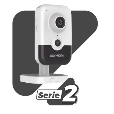 HIKVISION - Cubo IP 4 Megapixel / Serie PRO / Lente 2.8 mm / 10 mts IR EXIR / PoE / Sensor PIR / H.265+ / Interior / Audio de Dos Vías / PoE / MicroSD / ONVIF