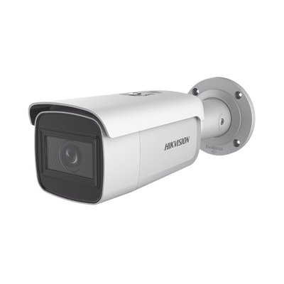 HIKVISION - Bala IP 6 Megapixel / Lente Mot. 2.8 a 12 mm / 60 mts IR EXIR /Exterior IP67 / IK10 /  WDR 120 dB / PoE / ACUSENSE (Evita Falsas Alarmas) / Entrada y Salida de Audio y Alarmas / MicroSD / ONVIF / ACUSEARCH