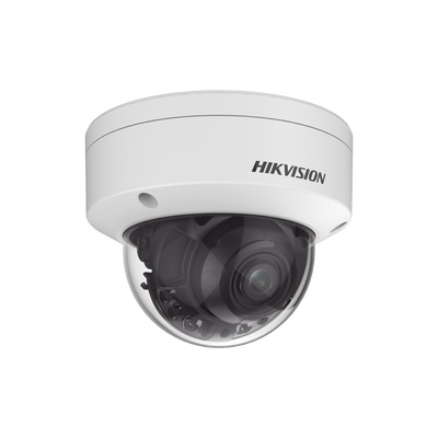 HIKVISION - [Dual Light + ColorVu] Domo IP 4 Megapixel / Lente 3.6 - 9 mm / 40 mts IR + 40 mts Luz Blanca / WDR 130 dB / Exterior IP67 / IK10 / Captura Facial / ACUSENSE / MicroSD