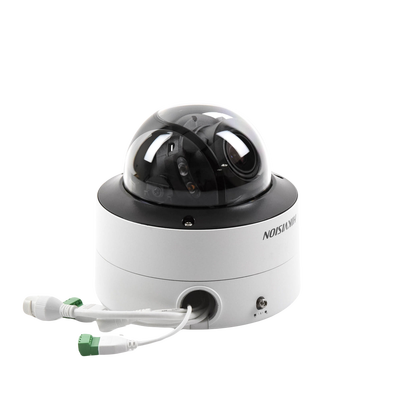 HIKVISION - Domo IP 4 Megapixel / Imagen a Color 24/7 / Lente 3.6 - 9 mm / Luz Blanca 40 mts / WDR 130 dB / Exterior IP67 / IK10 / Captura Facial / ACUSENSE / MicroSD / ACUSEARCH