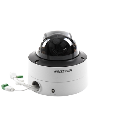 HIKVISION - Domo IP 4 Megapixel / Imagen a Color 24/7 / Lente 3.6 - 9 mm / Luz Blanca 40 mts / WDR 130 dB / Exterior IP67 / IK10 / Captura Facial / ACUSENSE / MicroSD / ACUSEARCH