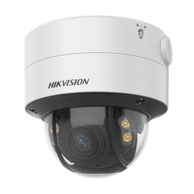 HIKVISION - Domo IP 4 Megapixel  Lente 2.8 a 12 mm / Imagen a Color 24/7 (ColorVu) / 40 mts Luz Blanca / WDR 130 dB / Exterior IP67 / IK10 / Captura Facial / ACUSENSE / Micro SD / ACUSEARCH