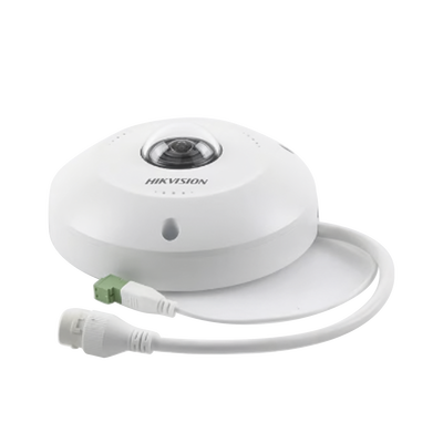 HIKVISION - Fisheye IP 4 Megapixel / Panorámica 180° - 360° / Exterior IP67 / IK10 / PoE / Múltiples Vistas por iVMS-4200