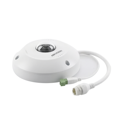 HIKVISION - Fisheye IP 4 Megapixel / Panorámica 180° - 360° / Exterior IP67 / IK10 / PoE / Múltiples Vistas por iVMS-4200