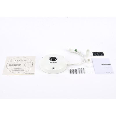 HIKVISION - Fisheye IP 4 Megapixel / Panorámica 180° - 360° / Exterior IP67 / IK10 / PoE / Múltiples Vistas por iVMS-4200