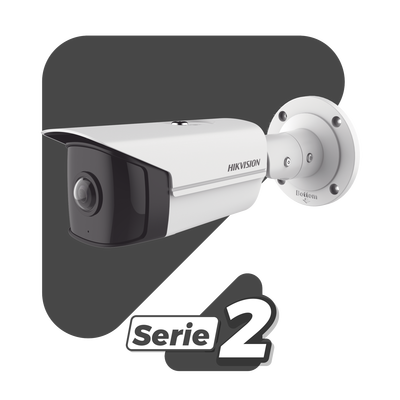 HIKVISION - Bala IP 4 Megapixel / Serie PRO + / Panorámica 180° / 20 mts IR EXIR / WDR / Exterior IP67 / Vídeo Analíticos / PoE / Onvif
