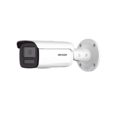 HIKVISION - [Dual Light + ColorVu] Bala IP 4 Megapixel / Lente 4 mm / 60 mts IR + 60 mts Luz Blanca / Exterior IP67 /   WDR 130 dB / Videoanaliticos (Filtro de Falsas Alarmas) / Captura Facial / ACUSEARCH
