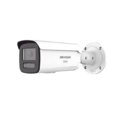 HIKVISION - [Dual Light + ColorVu 3.0 + HikAI] Bala IP 4 Megapixel / Lente 4 mm / 60 mts IR + Luz Blanca / Exterior IP67 / Estrobo Luz Blanca / WDR 130 dB / ACUSENSE 3.0 / Metal / NEMA 4X / ACUSEEK