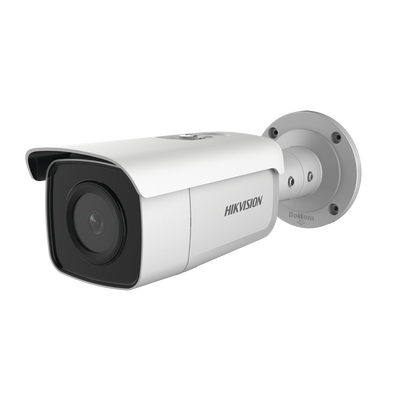 HIKVISION - Bala IP 8 Megapixel / Filtro de Falsas Alarmas / Lente 2.8 mm / 60 mts IR EXIR / Exterior IP67 / Sirena y Luz Integrado / Micrófono Integrado / Entrada y Salida de Audio y Alarmas / MicroSD / ACUSEARCH