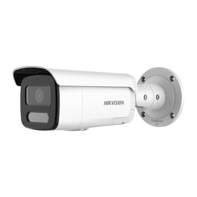 HIKVISION - [Dual Light + ColorVu] Bala IP 8 Megapixel / Lente 4 mm / 60 mts IR + 60 mts Luz Blanca / Exterior IP67 / Luz Intermitente y Alerta de Audio / Micrófono Integrado / Videoanaliticos (Filtro de Falsas Alarmas)  / ACUSEARCH