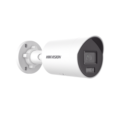 HIKVISION - Bala IP 4 Megapixel / Lente 2.8 mm /  Dual Light (40 mts IR + 40 mts Luz Blanca) / Darkfighter S / Microfono Integrado /  Exterior IP67 / WDR 130 dB / 4 Analíticos: AcuSense, Deteccion Facial, Conteo de Personas por Cruce y Zona