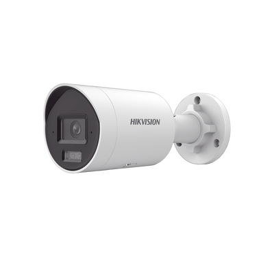 HIKVISION - Bala IP 4 Megapixel / Lente 2.8 mm /  Dual Light (40 mts IR + 40 mts Luz Blanca) / Darkfighter S / Microfono Integrado /  Exterior IP67 / WDR 130 dB / 4 Analíticos: AcuSense, Deteccion Facial, Conteo de Personas por Cruce y Zona