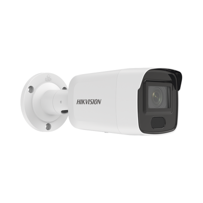 HIKVISION - Bala IP 8 Megapixel / Lente 2.8 mm / 40 mts IR / Exterior IP67 / PoE / DARKFIGHTER / Alarmas y Audio I/O / ONVIF / Micro SD / 4 Analíticos: AcuSense, Deteccion Facial, Conteo de Personas por Cruce y Zona