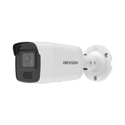 HIKVISION - Bala IP 8 Megapixel / Lente 2.8 mm / 40 mts IR / Exterior IP67 / PoE / DARKFIGHTER / Alarmas y Audio I/O / ONVIF / Micro SD / 4 Analíticos: AcuSense, Deteccion Facial, Conteo de Personas por Cruce y Zona