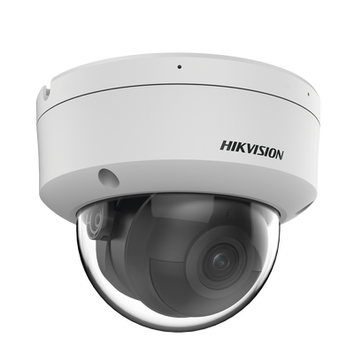 HIKVISION - Domo IP 6 Megapixel / Lente 2.8 mm / 40 mts IR / Exterior IP67 / IK10 / Microfono Integrado / DARKFIGHTER / Audio y Alarma I/O / PoE / ONVIF / Micro SD / 4 Analíticos: AcuSense, Deteccion Facial, Conteo de Personas por Cruce y Zona