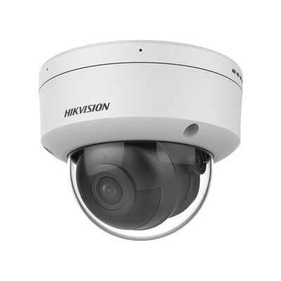 HIKVISION - Domo IP 6 Megapixel / Lente 2.8 mm / 40 mts IR / Exterior IP67 / IK10 / Microfono Integrado / DARKFIGHTER / Audio y Alarma I/O / PoE / ONVIF / Micro SD / 4 Analíticos: AcuSense, Deteccion Facial, Conteo de Personas por Cruce y Zona