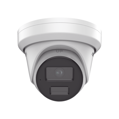HIKVISION - Turret IP 4 Megapixel / Lente 2.8 mm / Dual Light (40 mts IR + 40 mts Luz Blanca / DARKFIGHTER S / Microfono Integrado /  Exterior IP67 / WDR 130 dB /  4 Analíticos: AcuSense, Deteccion Facial, Conteo de Personas por Cruce y Zona