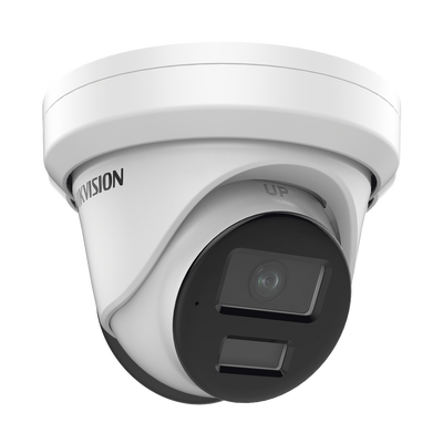 HIKVISION - Turret IP 4 Megapixel / Lente 2.8 mm / 40 mts IR / Exterior IP67 / DARKFIGHTER / Audio y Alarma I/O / PoE / ONVIF / Micro SD / 4 Analíticos: AcuSense, Deteccion Facial, Conteo de Personas por Cruce y Zona