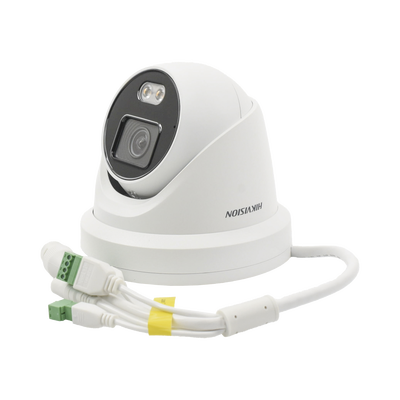 HIKVISION - Turret IP 4 Megapixel / Imagen a color 24/7 / Lente 4 mm / Luz Blanca 40 mts / Exterior IP67 / Micrófono Integrado / WDR 120 dB / Audio y Alarma / Onvif / MicroSD