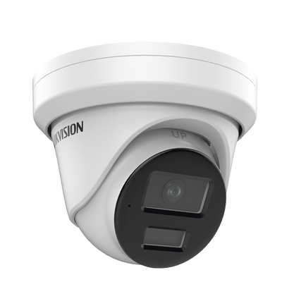HIKVISION - Turret IP 6 Megapixel  / Lente 2.8 mm / 40 mts IR / Exterior IP67 / Micrófono Integrado / DARKFHGITER / PoE / Alarmas y Audio I/O / ONVIF / Micro SD / 4 Analíticos: AcuSense, Deteccion Facial, Conteo de Personas por Cruce y Zona