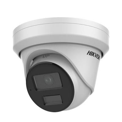 HIKVISION - Turret IP 6 Megapixel  / Lente 2.8 mm / 40 mts IR / Exterior IP67 / Micrófono Integrado / DARKFHGITER / PoE / Alarmas y Audio I/O / ONVIF / Micro SD / 4 Analíticos: AcuSense, Deteccion Facial, Conteo de Personas por Cruce y Zona