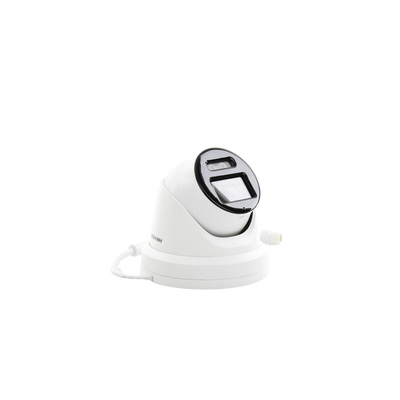 HIKVISION - Turret IP 8 Megapixel / Imagen a color 24/7 / Lente 2.8 mm / Micrófono Integrado /Luz Blanca 40 mts / Exterior IP67 / Micrófono Integrado / WDR 130 dB / Entrada y salida de Audio y Alarma / Onvif / MicroSD