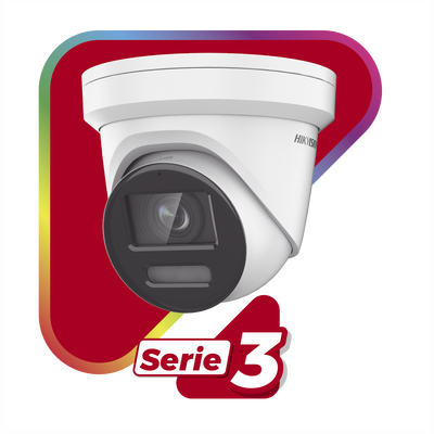 HIKVISION - Turret IP 8 Megapixel / Imagen a color 24/7 / Lente 2.8 mm / Micrófono Integrado /Luz Blanca 40 mts / Exterior IP67 / Micrófono Integrado / WDR 130 dB / Entrada y salida de Audio y Alarma / Onvif / MicroSD