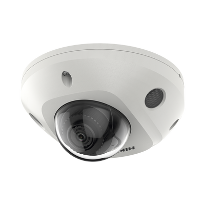 HIKVISION - Mini Domo IP 6 Megapixel / Lente 2.8 mm / 30mts IR EXIR / Micrófono Integrado / Exterior IP67 / IK08 / PoE / DARKFIGHTER / Alarmas y Audio I/O / ONVIF / Micro SD / 4 Analíticos: AcuSense, Deteccion Facial, Conteo de Personas por Cruce y Zona