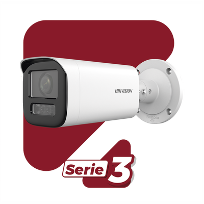 HIKVISION - Bala IP 4 Megapíxel / Lente Motorizado 2.7 a 13.5 mm / Dual Light (50 mts IR + 50 mts Luz Blanca)   / Exterior IP67 / WDR 120 dB / PoE  / Micro SD