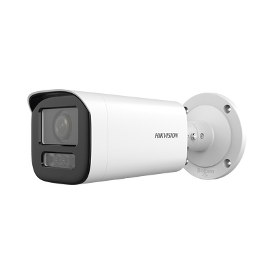 HIKVISION - Bala IP 4 Megapíxel / Lente Motorizado 2.7 a 13.5 mm / Dual Light (50 mts IR + 50 mts Luz Blanca)   / Exterior IP67 / WDR 120 dB / PoE  / Micro SD