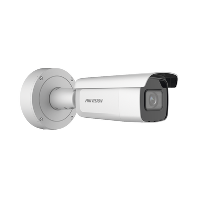 HIKVISION - Bala IP 4 Megapixel / Lente Mot. 2.7 a 13.5 mm / 60 mts IR EXIR / Exterior IP67 / IK10 / Anticorrosivo / WDR 120 dB / PoE + / Micro SD / 4 Analíticos: AcuSense, Deteccion Facial, Conteo de Personas por Cruce y Zona