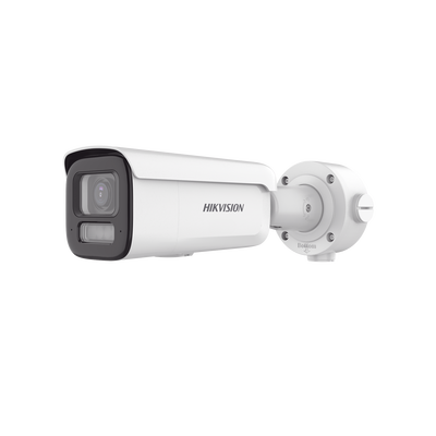 HIKVISION - Bala IP 4 Megapixel / ColorVu / Lente 2.7 - 13.5 mm / Luz Blanca 60 mts / WDR 130 dB / Exterior IP67 / IK10 / Captura Facial / Conteo de Personas / Videoanaliticos / AcuSense