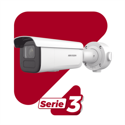 HIKVISION - Bala IP 6 Megapixel / Lente Mot. 2.7 a 13.5 mm / 60 mts IR EXIR / Exterior IP67 / IK10 / DARKFIGHTER / PoE+ / Micro SD / Audio y Alarmas I/O / 4 Analíticos: AcuSense, Deteccion Facial, Conteo de Personas por Cruce y Zona