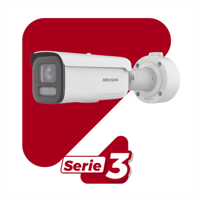 HIKVISION - Bala IP 8 Megapixel / Lente Mot. 2.7 a 13.5 mm / Dual Light (60 mts IR + 60 mts Luz Blanca ) / Darkfighter S / Exterior IP67  / IK10 /WDR 130 dB / 4 Analíticos: AcuSense, Deteccion Facial, Conteo de Personas por Cruce y Zona