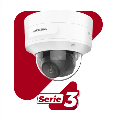 HIKVISION - Domo IP 6 Megapixel / Lente Mot. 2.7 a 13.5 mm / 40 mts IR EXIR / Conteo de Personas / Captura Facial / IP67 / IK10 / WDR 120 dB / PoE+ / Alarmas y Audio I/O / ACUSENSE / Micro SD / DarkFighter