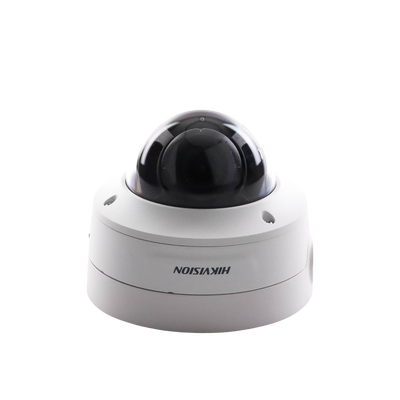 HIKVISION - Domo IP 8 Megapixel (4K) / Lente Mot. 2.7 a 13.5 mm / 40 mts IR EXIR / Exterior IP66 / IK10 / DARKFIGHTER / Audio y Alarma I/O / PoE+ / ONVIF / Micro SD / 4 Analíticos: AcuSense, Deteccion Facial, Conteo de Personas por Cruce y Zona