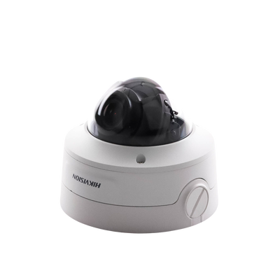 HIKVISION - Domo IP 8 Megapixel (4K) / Lente Mot. 2.7 a 13.5 mm / 40 mts IR EXIR / Exterior IP66 / IK10 / DARKFIGHTER / Audio y Alarma I/O / PoE+ / ONVIF / Micro SD / 4 Analíticos: AcuSense, Deteccion Facial, Conteo de Personas por Cruce y Zona