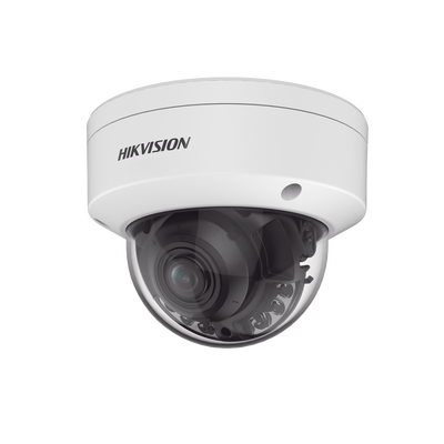 HIKVISION - Domo IP 8 Megapixel (4K) / Lente Mot. 2.7 a 13.5 mm / Dual Light (40 mts IR + 40 mts Luz Blanca ) / Darkfighter S / Exterior IP67  / IK10 /WDR 130 dB / 4 Analíticos: AcuSense, Deteccion Facial, Conteo de Personas por Cruce y Zona