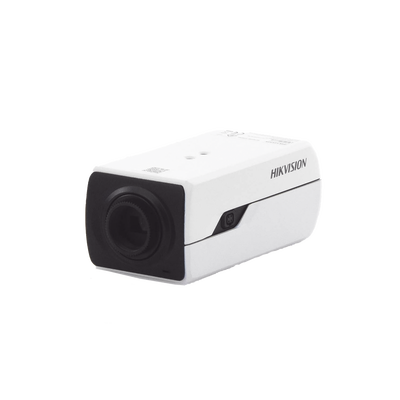 HIKVISION - Camara Box IP 4 Megapixel / Serie PRO / DARKFIGHTER / PoE / 12 Vcc o 24 VCA / WDR 120 dB / ONVIF / RS-485 / BLC /  Entrada y Salida de Audio y Alarmas (No Incluye Lente) / Micro SD