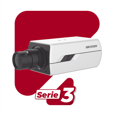 HIKVISION - Camara Box IP 4 Megapixel / Serie PRO / DARKFIGHTER / PoE / 12 Vcc o 24 VCA / WDR 120 dB / ONVIF / RS-485 / BLC /  Entrada y Salida de Audio y Alarmas (No Incluye Lente) / Micro SD