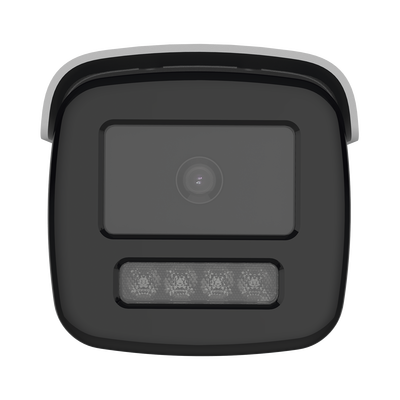 HIKVISION - [ PROTECCIÓN ACTIVA ] Bala IP 4 Megapixel / Lente 4 mm / 60 mts IR / Exterior IP67 / Micrófono y Bocina Integrado (Audio de Dos Vías) / DARKFIGHTER / PoE+ / Luz Estroboscopica / ONVIF / Micro SD / 4 Analíticos