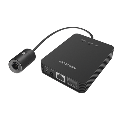 HIKVISION - Pinhole IP 2 Megapixel / Lente 2.8 MM / H.264 / Interior / WDR 120 dB / HLC / Defog / MicroSD / Cable de 2 metros