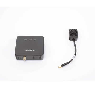 HIKVISION - Pinhole IP 2 Megapixel / Lente 3.7 mm / 2 Mts Cable / PoE / Ideal para Cajeros Automáticos (ATM) / WDR / Micro SD / Cámara Tipo Block