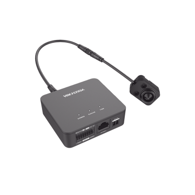 HIKVISION - Pinhole IP 2 Megapixel / Lente 3.7 mm / 2 Mts Cable / PoE / Ideal para Cajeros Automáticos (ATM) / WDR / Micro SD / Cámara Tipo Block