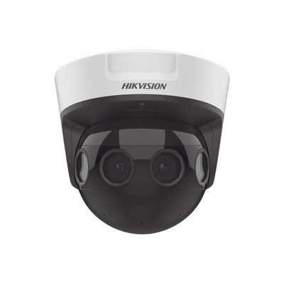 HIKVISION - PanoVu Series / Vista Panorámica 180° / 8 Megapixel en Total / 4 Lentes 2.8 mm (2 Megapixel) / 20 mts IR EXIR / Exterior IP67 / IK10 / 12 Vcc / PoE+ / MicroSD