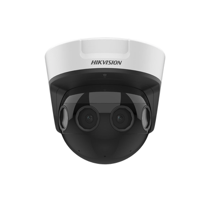 HIKVISION - PanoVu Series / Vista Panorámica 180° / 16 Megapixel en Total / 4 Lentes 2.8 mm (4 Lentes 4 Megapixel) / 20 mts IR / Exterior IP67 / IK10 / 12 Vcc / PoE+ / Micro SD