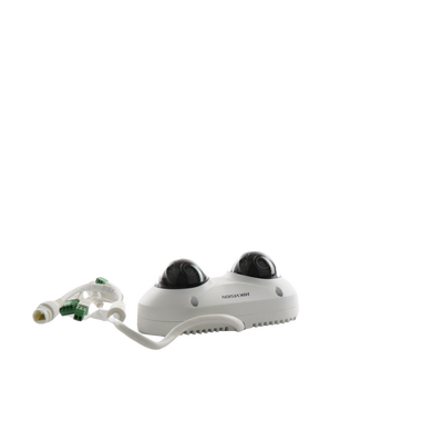 HIKVISION - PanoVu Series / Lente Dual de 5 Megapixel / 2 Lentes Fijos de 2.8 mm / Recomendado para Pasillos o Esquinas / IP67 / IK10 / PoE / WDR 120 dB / 10 mts IR / Entrada y Salida de Audio y Alarma / MicroSD