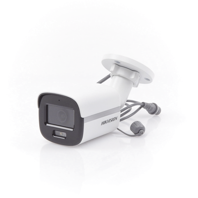 HIKVISION - [ColorVu] Bala TURBOHD 2 Megapixel (1080p) / Imagen a Color 24/7 / Lente 2.8 mm / METAL / Luz Blanca 20 mts / Exterior IP67 / TVI-AHD-CVI-CVBS / dWDR